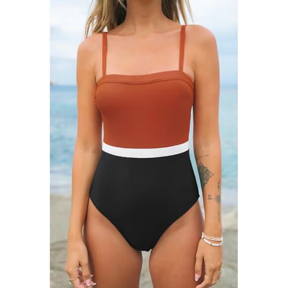 NWT Cupshe One Piece Swimsuit Cut Out Halter & Square Neck Beach Swim BUNDLE S - Picture 2 of 6